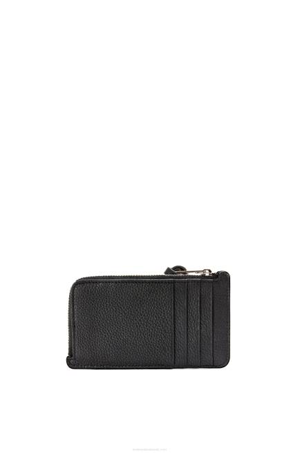 Black Coin cardholder in soft grained calfskin Loewe 84PR1339 Women
