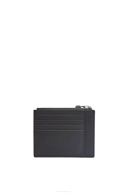 Black Large coin cardholder in soft grained calfskin Loewe 84PR1386 Women