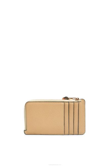 Butter/Pale Lemon Coin cardholder in soft grained calfskin Loewe 84PR1343 Women