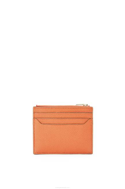 Coral Reef Anagram square zip cardholder in pebble grain calfskin Loewe 84PR1399 Women