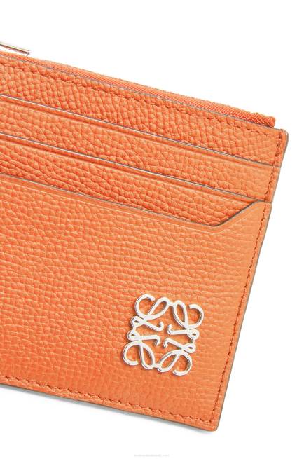 Coral Reef Anagram square zip cardholder in pebble grain calfskin Loewe 84PR1399 Women