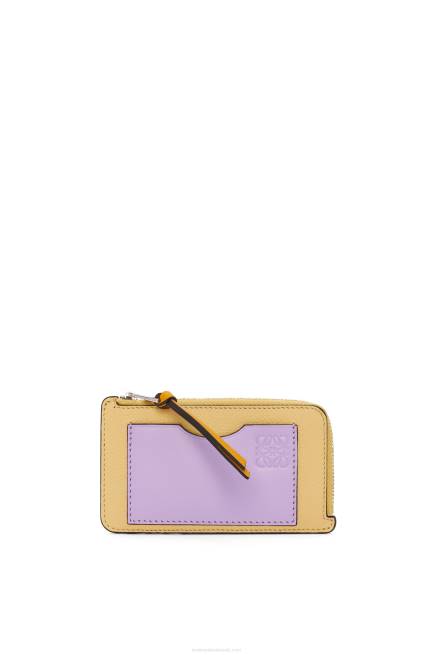 Dark Butter/Mauve Coin cardholder in soft grained calfskin Loewe 84PR1341 Women
