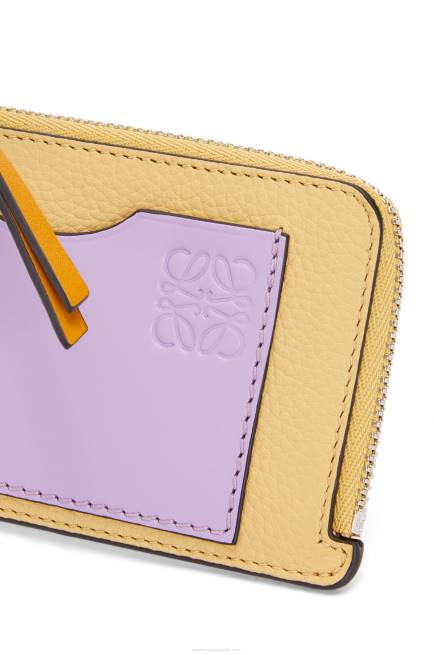 Dark Butter/Mauve Coin cardholder in soft grained calfskin Loewe 84PR1341 Women