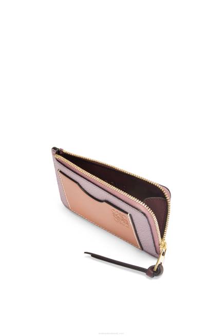 Dirty Mauve/Tan Coin cardholder in soft grained calfskin Loewe 84PR1342 Women