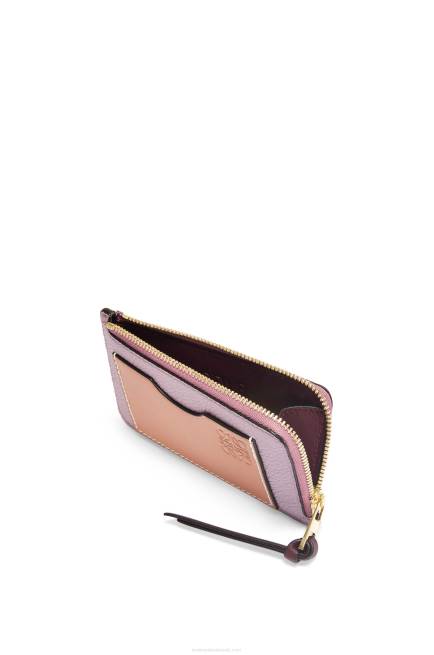 Dirty Mauve/Tan Coin cardholder in soft grained calfskin Loewe 84PR1342 Women