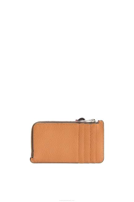 Light Caramel/Pecan Coin cardholder in soft grained calfskin Loewe 84PR1340 Women