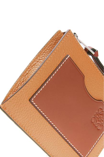 Light Caramel/Pecan Large coin cardholder in soft grained calfskin Loewe 84PR1385 Women