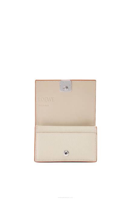 Light Ghost Anagram business cardholder in pebble grain calfskin Loewe 84PR1349 Women