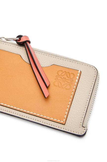 Light Oat/Honey Coin cardholder in soft grained calfskin Loewe 84PR1337 Women