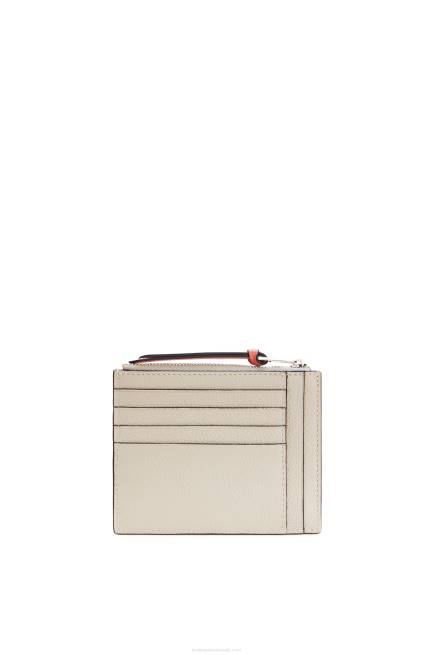 Light Oat/Honey Large coin cardholder in soft grained calfskin Loewe 84PR1353 Women