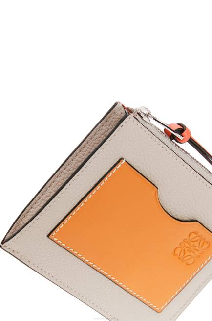 Light Oat/Honey Large coin cardholder in soft grained calfskin Loewe 84PR1353 Women