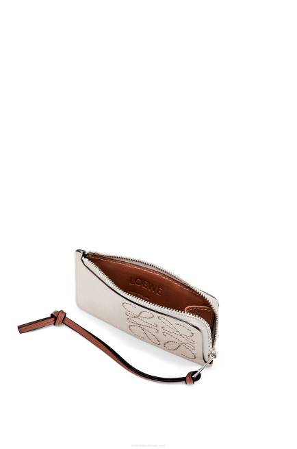 Light Oat/Tan Brand coin cardholder in classic calfskin Loewe 84PR1407 Women