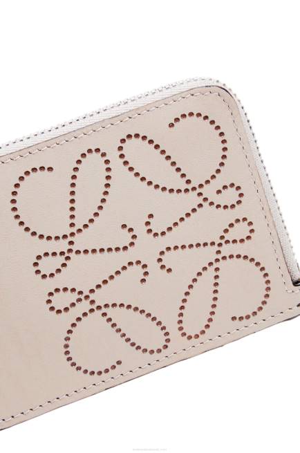 Light Oat/Tan Brand coin cardholder in classic calfskin Loewe 84PR1407 Women