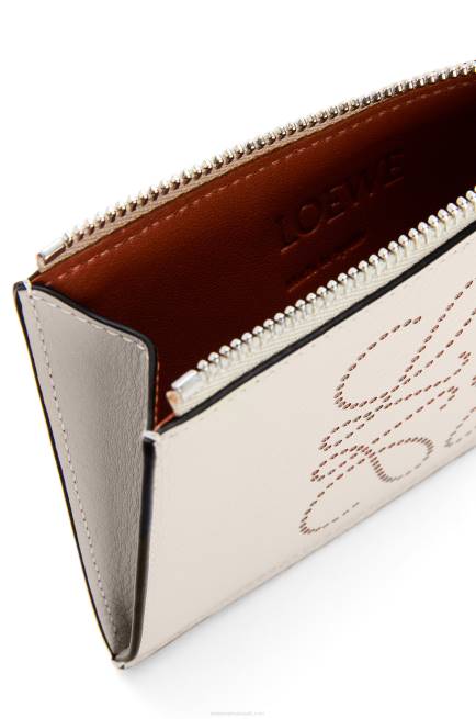Light Oat/Tan Brand coin cardholder in classic calfskin Loewe 84PR1420 Women