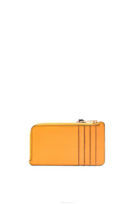 Mandarin/Coral Reef Coin cardholder in soft grained calfskin Loewe 84PR1408 Women