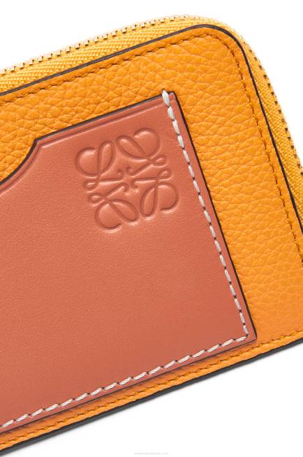 Mandarin/Coral Reef Coin cardholder in soft grained calfskin Loewe 84PR1408 Women