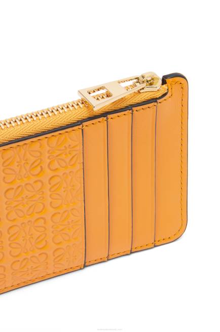 Mandarin Repeat coin cardholder in embossed silk calfskin Loewe 84PR1405 Women