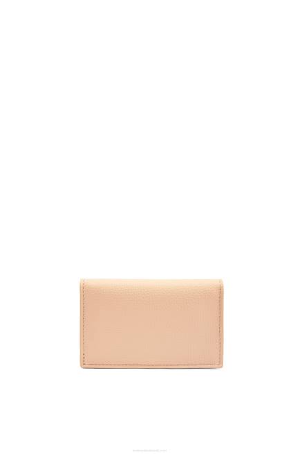Nude Anagram business cardholder in pebble grain calfskin Loewe 84PR1375 Women