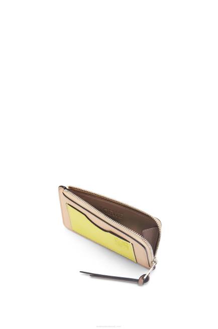 Nude/Citronelle Coin cardholder in soft grained calfskin Loewe 84PR1393 Women