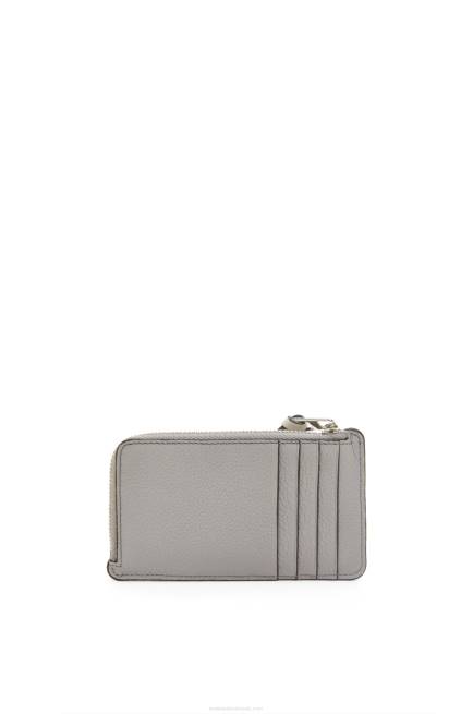 Pearl Grey/Light Pale Green Coin cardholder in soft grained calfskin Loewe 84PR1336 Women