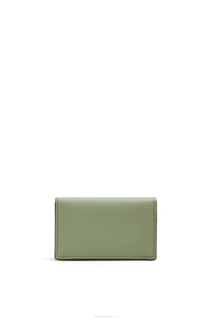 Rosemary Anagram business cardholder in pebble grain calfskin Loewe 84PR1373 Women