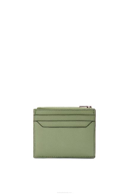 Rosemary Anagram square zip cardholder in pebble grain calfskin Loewe 84PR1398 Women