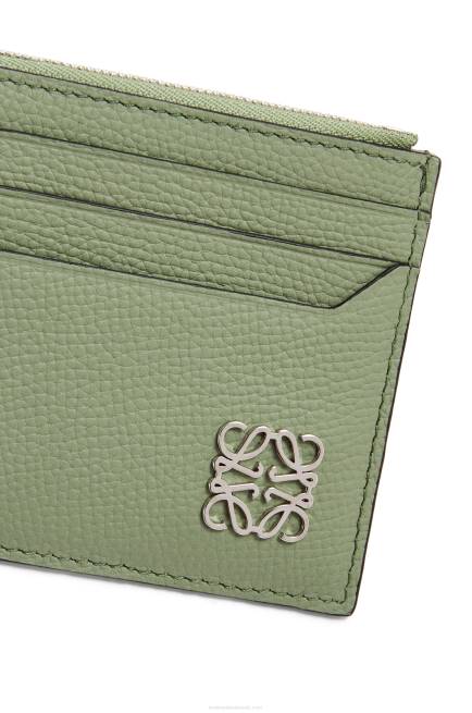 Rosemary Anagram square zip cardholder in pebble grain calfskin Loewe 84PR1398 Women