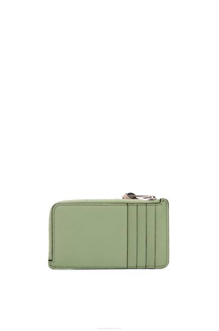 Rosemary/Tan Coin cardholder in soft grained calfskin Loewe 84PR1338 Women