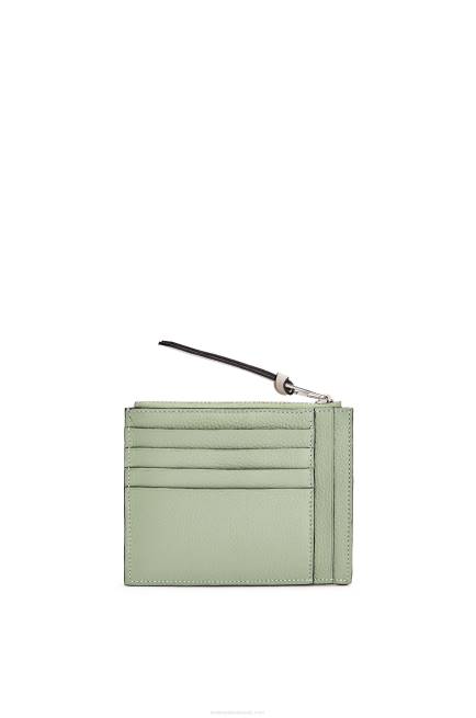 Rosemary/Tan Large coin cardholder in soft grained calfskin Loewe 84PR1354 Women