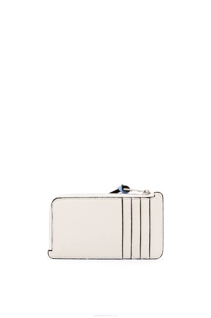 Soft White/Lime Yellow Coin cardholder in soft grained calfskin Loewe 84PR1416 Women