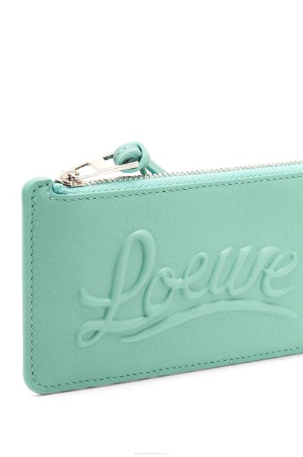 Fresh Mint Large coin holder in classic calfskin Loewe 84PR1333 Women