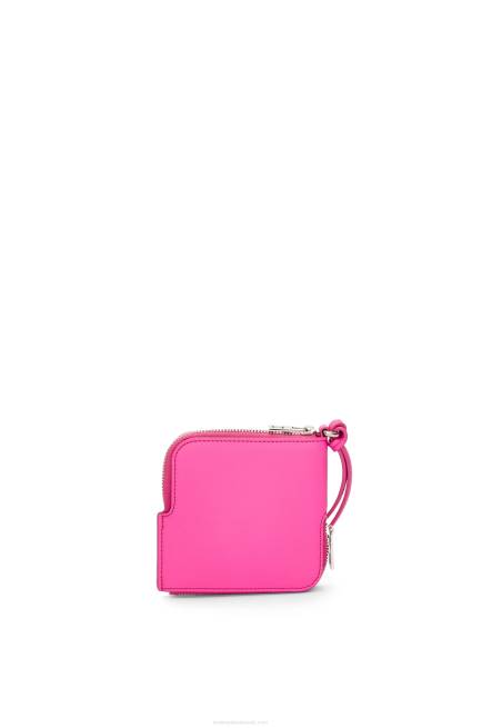 Fuchsia Double coin case in classic calfskin Loewe 84PR1335 Women