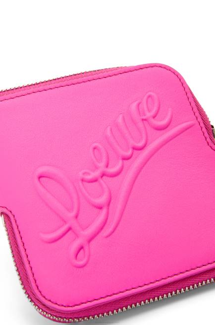 Fuchsia Double coin case in classic calfskin Loewe 84PR1335 Women