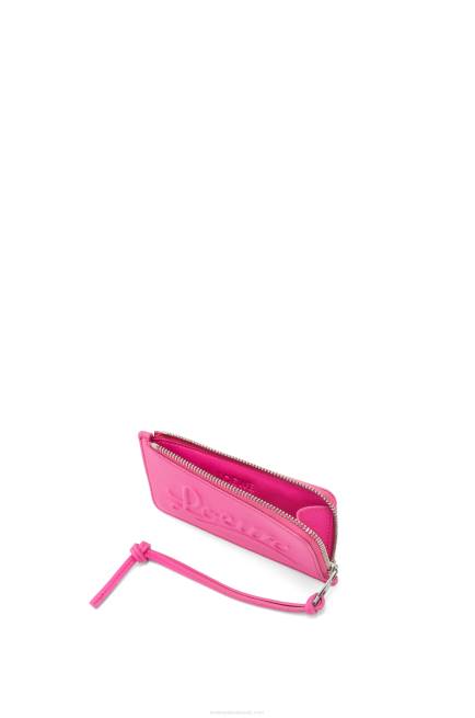 Fuchsia Large coin holder in classic calfskin Loewe 84PR1330 Women