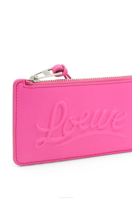 Fuchsia Large coin holder in classic calfskin Loewe 84PR1330 Women
