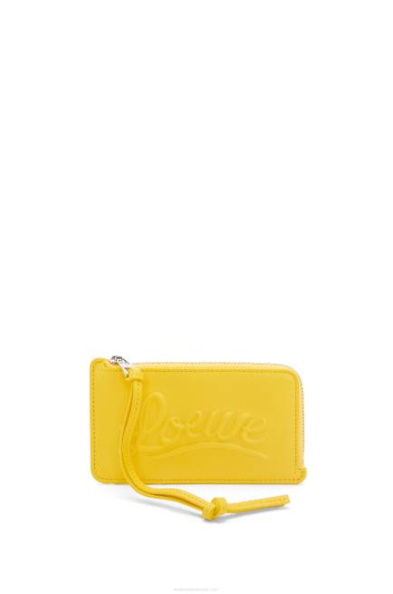 Yellow Large coin holder in classic calfskin Loewe 84PR1331 Women