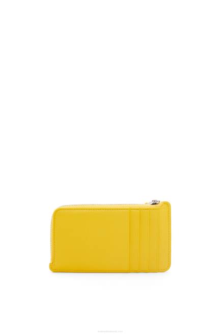 Yellow Large coin holder in classic calfskin Loewe 84PR1331 Women