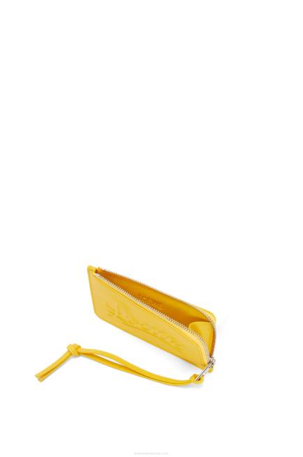 Yellow Large coin holder in classic calfskin Loewe 84PR1331 Women