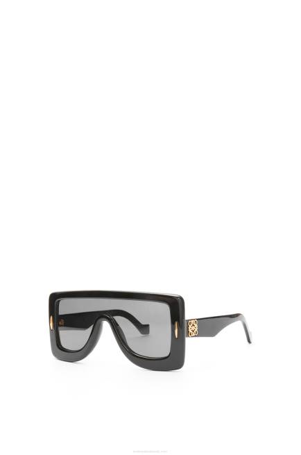 Black Anagram mask sunglasses in acetate Loewe 84PR1474 Women