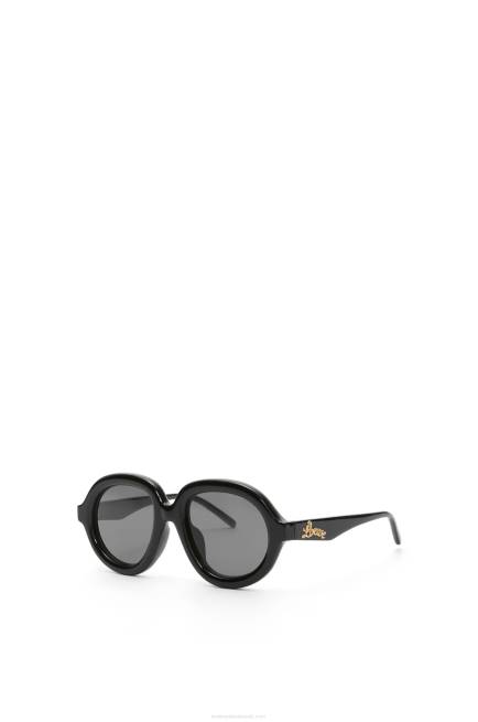 Black Aviator sunglasses in acetate Loewe 84PR1485 Women