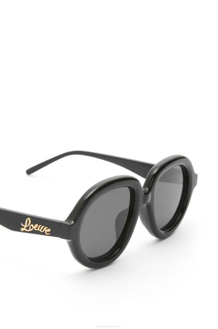 Black Aviator sunglasses in acetate Loewe 84PR1485 Women