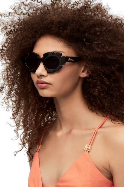 Black Flower sunglasses in injected nylon Loewe 84PR1464 Women