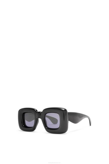 Black Inflated rectangular sunglasses in nylon Loewe 84PR1470 Women