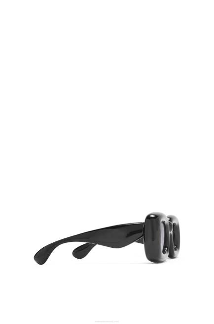 Black Inflated rectangular sunglasses in nylon Loewe 84PR1470 Women