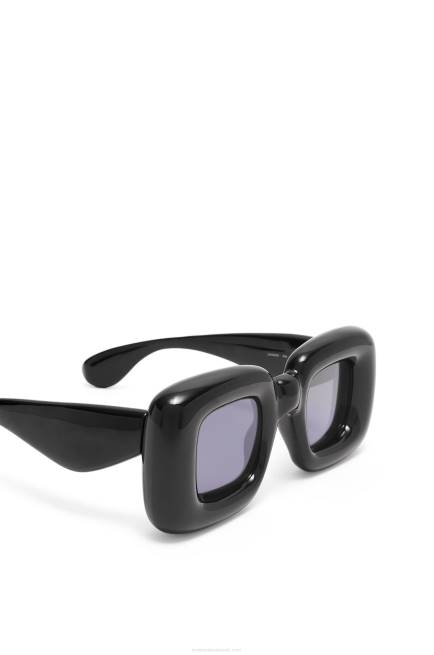 Black Inflated rectangular sunglasses in nylon Loewe 84PR1470 Women
