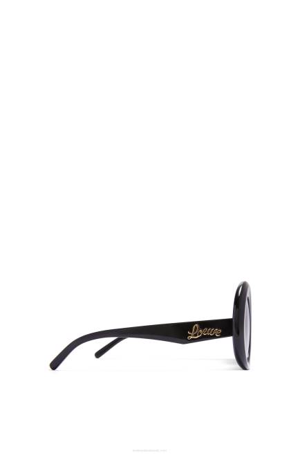 Black Oversized round sunglasses in acetate Loewe 84PR1481 Women