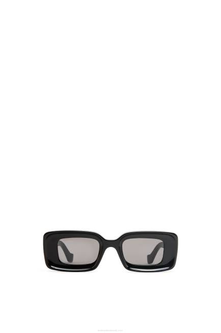 Black Rectangular sunglasses in acetate Loewe 84PR1426 Women