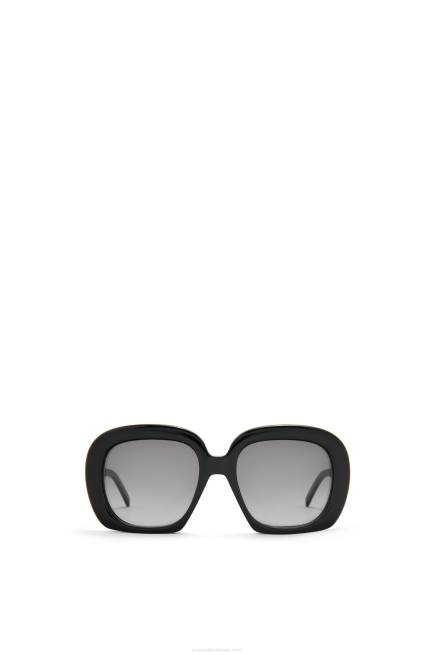 Black Square halfmoon sunglasses in acetate Loewe 84PR1439 Women