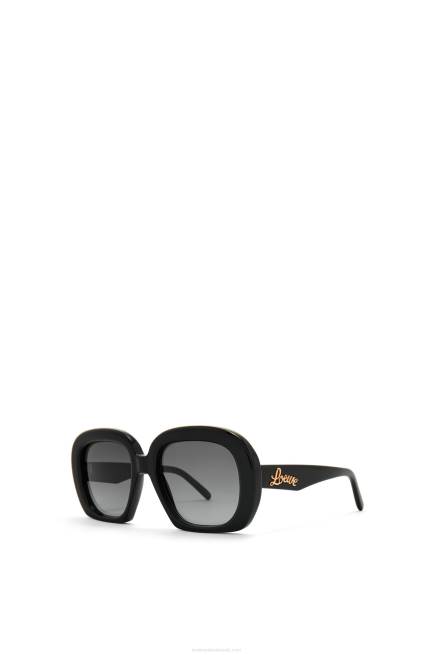 Black Square halfmoon sunglasses in acetate Loewe 84PR1439 Women