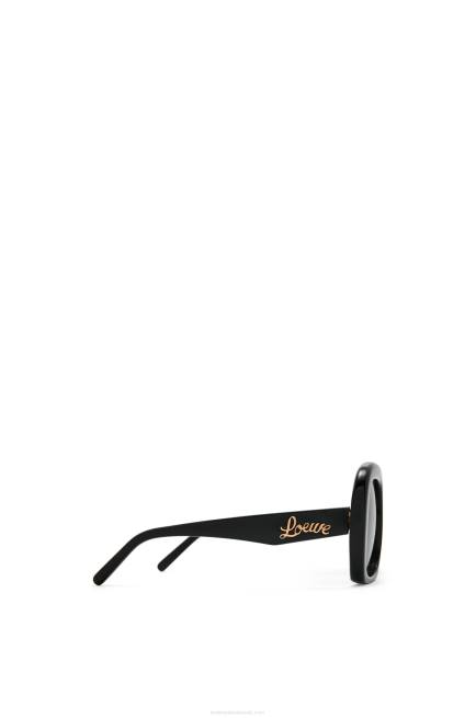 Black Square halfmoon sunglasses in acetate Loewe 84PR1439 Women